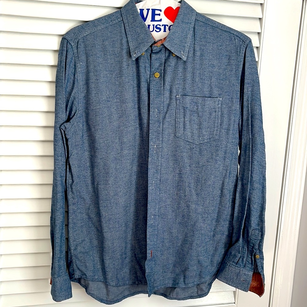 Weatherproof Vintage Herringbone Twill Flannel Button Down Shirt
